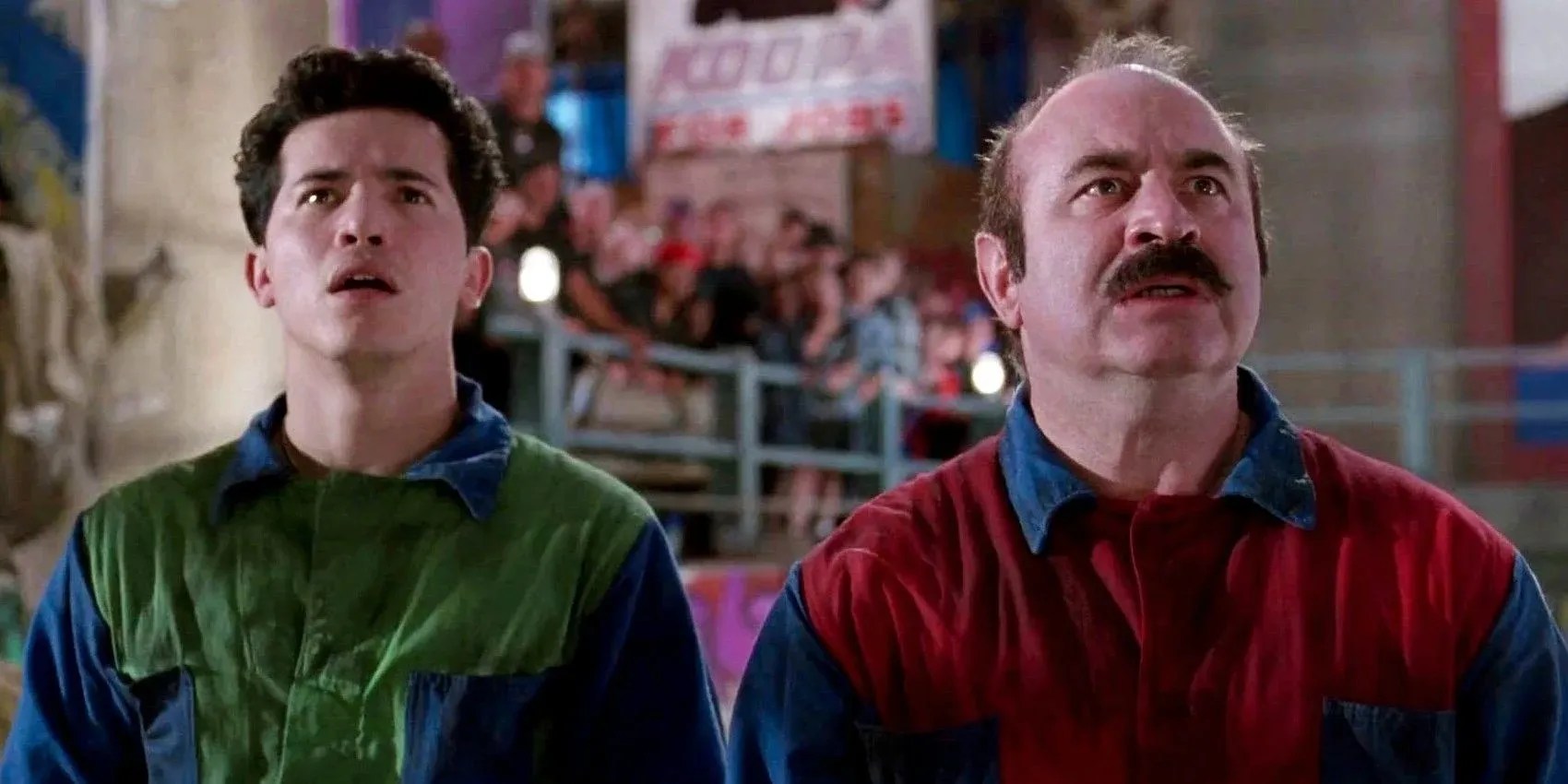Blog About Writing - Bob Hoskins and John Leguizamo as Mario and Luigi