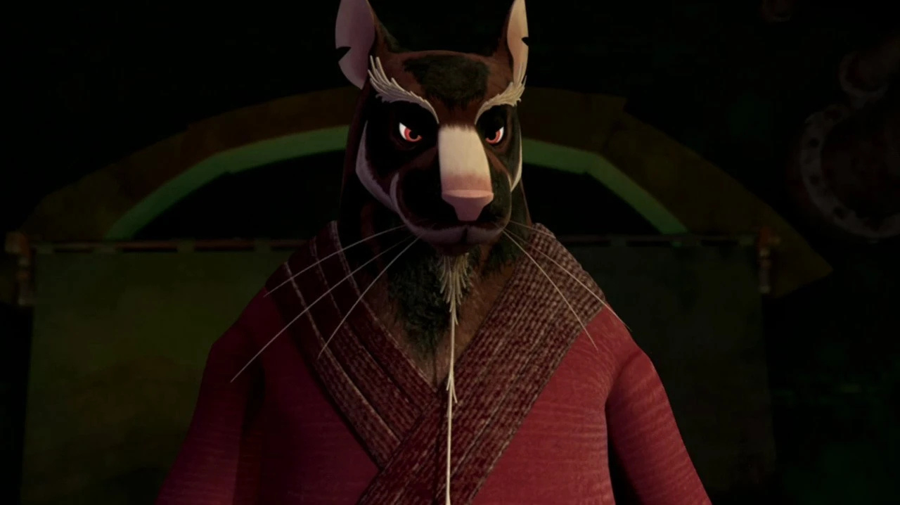 Master Splinter's face from the 2012 Nina Turtles cartoon